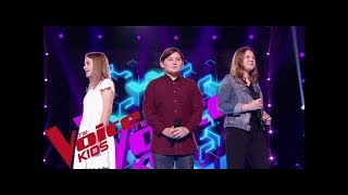 Claudio Capéo - Un homme debout  | Carla - Léna - Alexandre | The Voice Kids France 2018 | Battles
