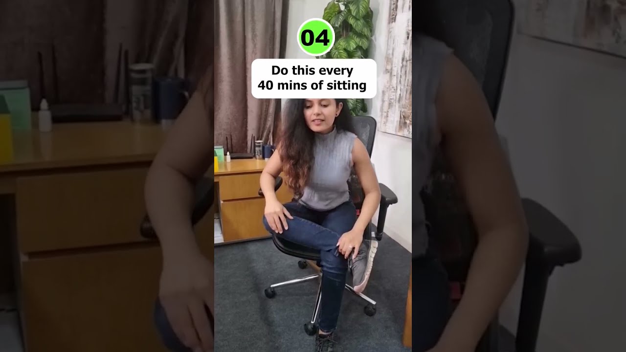 Sitting For Long? Try these 5 Stretches #shorts Shivangi Desai