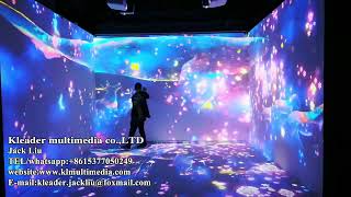 Flower sea Interactive Projection Installation | interactive flower sea | Holographic Projection