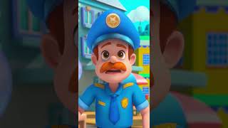 A big red truck meets a police officer! #morphle #youtubekids