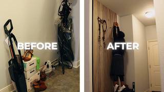 Part 2: DIY Mudroom Makeover Using WoodUpp Panels | Simple Garage Entry Transformation
