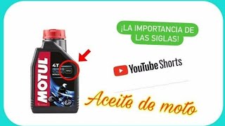 🏁La IMPORTANCIA del ACEITE en tu MOTO. (SIGLAS en el TARRO) #QUEACEITEUSARENMIMOTO?