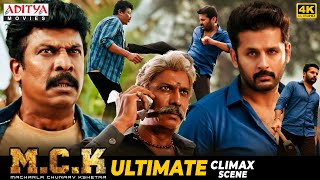Macharla Chunaav Kshetra (M.C.K) Movie Ultimate Climax Scene | Nithiin, Krithi Shetty |Aditya Movies