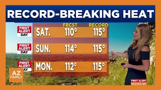Phoenix area temperatures soar about 10 degrees above average