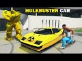 Yellow Hulkbuster's Most Expensive CAR Stolen By Franklin in GTA 5 ! | Techerz