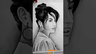 Nora Fatehi ka sketch kaise banaye / Nora Fatehi drawing / #shorts #norafatehi #art #drawing #2022