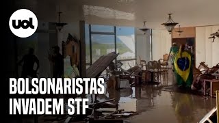 Bolsonaristas radicais invadem STF, gabinetes dos ministros e destroem plenário