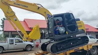 รีวิว ส่งมอบรถขุดใหม่ๆ ค่าย SUMITOMO SH130-6 หนองหงส์ บุรีรัมย์ ช่าง ลีดเวย์ จัดให้ excavator