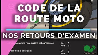 code moto ETM Nos questions d'examen - Nos retours d'examen.