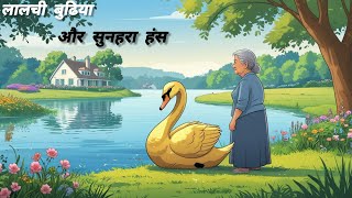 लालची बुढ़िया और सुनहरा हंस | शिक्षाप्रद कहानी | Moral Story for Kids | Cartoon Story