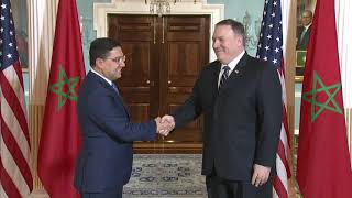 Secretary Pompeo  meets with Moroccan Foreign Minister Nasser Bourita