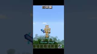 Minecraft but god give me tunder sword #shorts