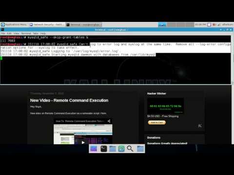 How To: Reset Linux MySQL Root user password - NetSecNow Kali Linux 2.0 How To: Reset Linux MySQL Root user password - NetSecNow Kali Linux 2.0