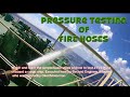 Pressure testing of Fire hoses - Identifying defective hoses  - Onboard a cargo ship / Gas tanker