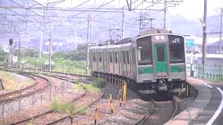 701系1000番台（4両貫通編成）　松島駅到着