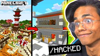 I HACKED into EVERY YOUTUBERS MINECRAFT World & TROLLED Them