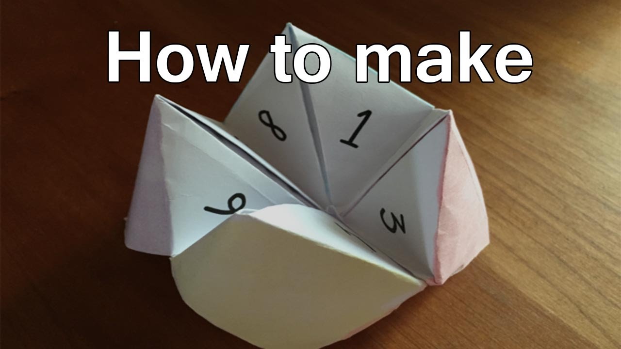 How To Make Fortune Tellers Out Of Paper - Fortune Teller Origami Steps ...