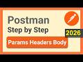 Postman Beginner Tutorial 2026 | Headers, Query Parameters & Request Body Explained Step-by-Step