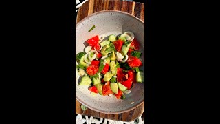 Avocado Cucumber Tomato Salad 🥑 #shorts