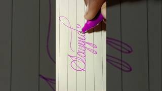 How To Write||Write ✍️ Your Cast #shorts #trending #cursivehandwriting #art @ArtWithBaig