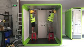 Prodec Acoustic Booth Office Teamwork Meeting Booth For 4 Pax - Assembly Instruction