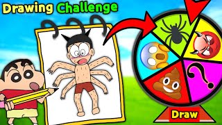Spin Wheel To Draw Challenge 😵‍💫 || Funny Game 🤣