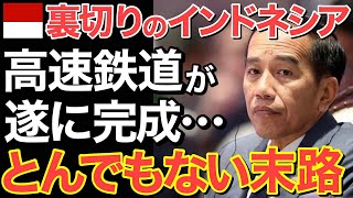 【海外の反応】日本を裏切って建設したインドネシア高速鉄道がついに完成！中国に頼んだ結果、とんでもない結末に…【にほんのチカラ】