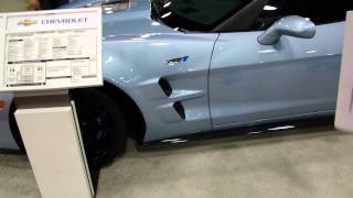 2012 Carlisle Blue Metalic Corvette ZR1 at the 2011 Miami International Auto Show