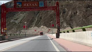 S3Ep1494 Cycling Sichuan Province Garze G318 Batang Passing the Jinsha River Bridge