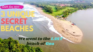 3 Unique \u0026 Secret Beaches of Goa | Uncrowded beaches | Galgibaga | Betul |Drone view |South Goa 2020