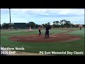 Matthew Varela - (2020 RHP) - Perfect Game USA Highlights - South Florida Select