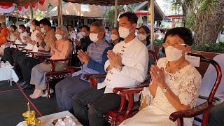 ตอนที่ 25/38 พระสงฆ์พิธีสวดเจริญพระพุทธมนต์ในงานบุญผ้าป่าสามัคคี มหามงคลสองครูบา 5 ม.ค.66