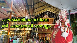 Thee Chamundi Theyyam at Pournamikavu Temple