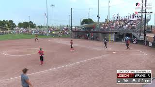 2021 IGHSAU State Softball 1A Semifinal: Wayne vs Lisbon