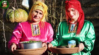 Village Cooking ; Homemade Herb Salt Recipe ♧ Village food ♧ Azerbaijan Cooking