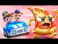 🔴LIVE | Police and Runaway Pizza | Police | Sharing is Caring | Nursery Rhyme & Kids Songs | BabyBus