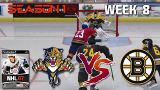 KILR SPORTS || NHL Week 8: Panthers vs Bruins || Season 1 || (PS2) NHL 07