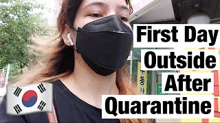 First day outside after my quarantine in Korea🇰🇷 | VLOG