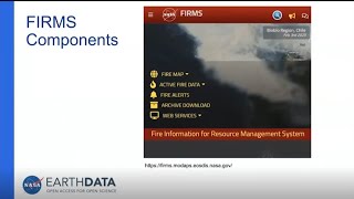 Key Components: NASA Fire Information for Resource Management System (FIRMS)