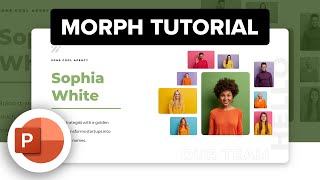 How to Create Cool Team Slide ✨ Morph Animation in PowerPoint | Tutorial #powerpoint #tutorial #ppt