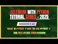 43. What is PyTest and why it is used ? How to Run Pytest from Pycharm ? Selenium - Python Tutorial
