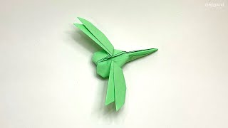 Paper Dragonfly - Easy Tutorial. Origami Paper Crafts