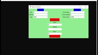 Age Calculator In Python With Source Code | Source Code & Projects