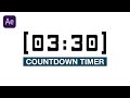 After Effects Tutorial: Countdown Timer Tutorial (Quick & Easy Method)