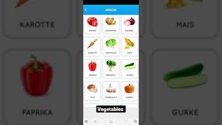 Learn German for beginners (vegetables,