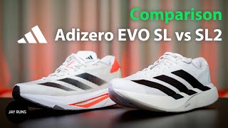 รีวิวเปรียบเทียบ adidas Adizero EVO SL และ adidas Adizero SL2