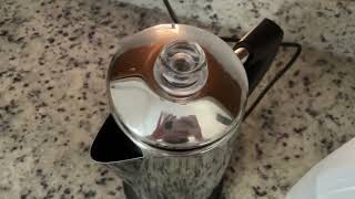 Elite Gourmet EC922 Electric Coffee Percolator, Keep Warm, Glass Clear Brew Progress Knob Review