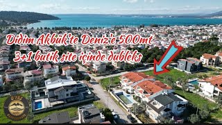 Didim Akbük'te Deniz'e çarşıya merkeze yürüme mesafesinde butik site içerisinde 3+1 geniş dubleks