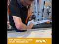 tuto sobrico remplacer la chaine d une tronçonneuse stihl 🛠