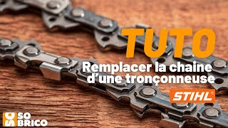 TUTO SOBRICO - Remplacer la chaine d'une tronçonneuse STIHL 🛠